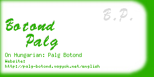 botond palg business card